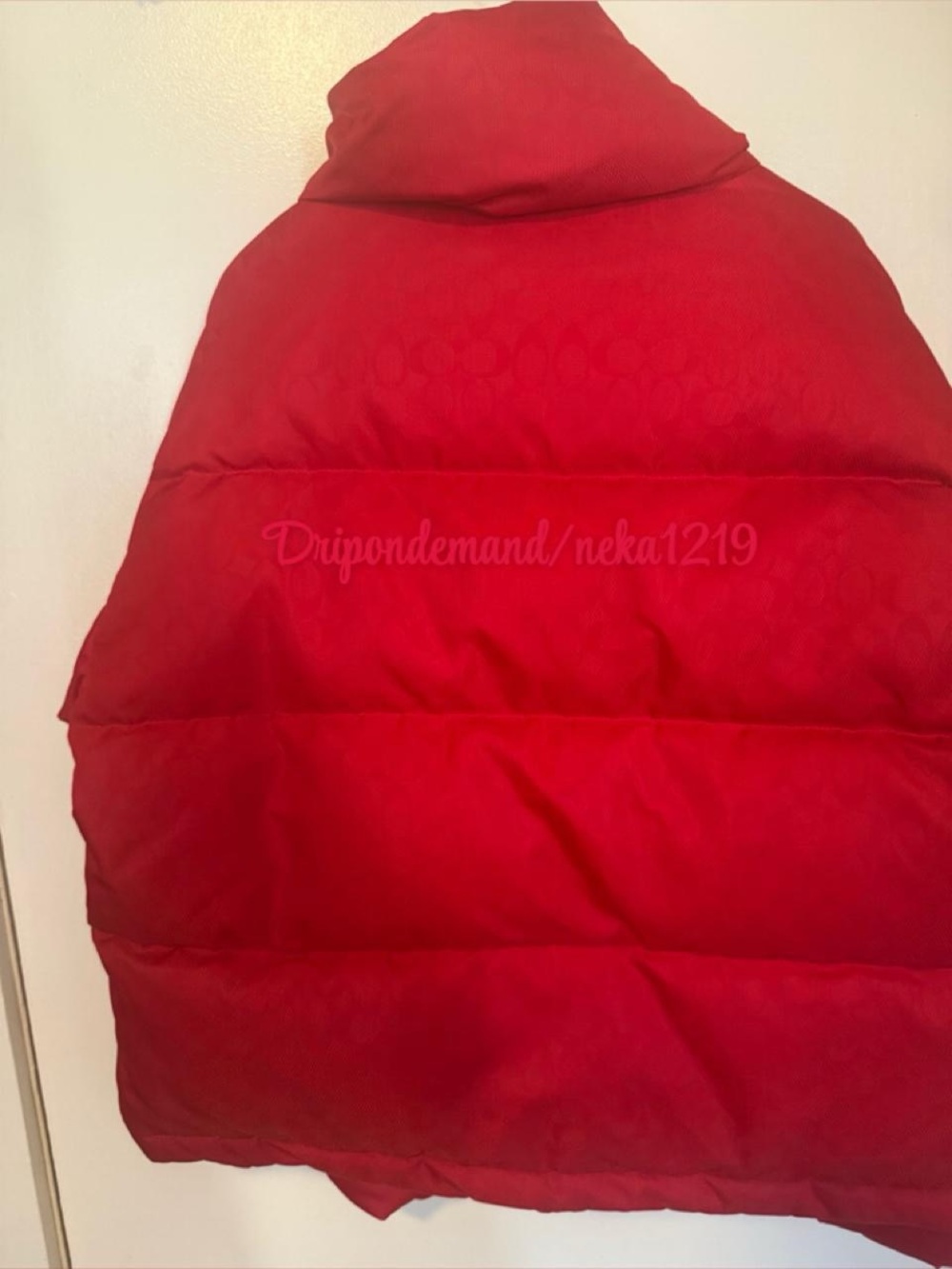Coach Signature Jacquard Short Puffer In Recycled Polyamide - Picture 8 of 11